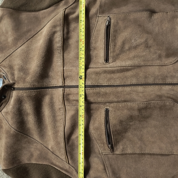 Repage Suede Leather and Knit Sweater Jacket 1980's RN 39209 Size XL - Picture 7 of 11